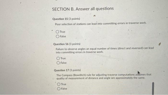 Solved SECTION B. Answer All Questions Question 15 (3 | Chegg.com