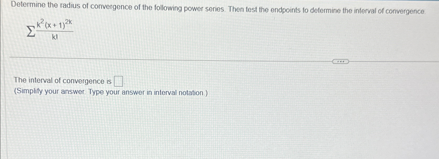Solved Determine the radius of convergence of the following | Chegg.com