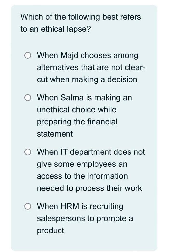 solved-which-of-the-following-best-refers-to-an-ethical-chegg