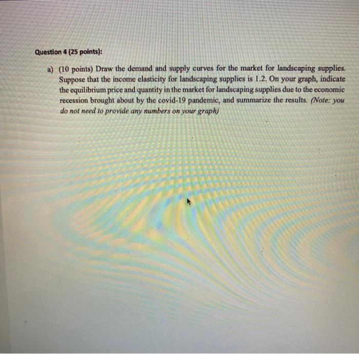 Solved Question 4 (25 points): a) (10 points) Draw the | Chegg.com