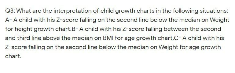 Solved Q3: What are the interpretation of child growth | Chegg.com