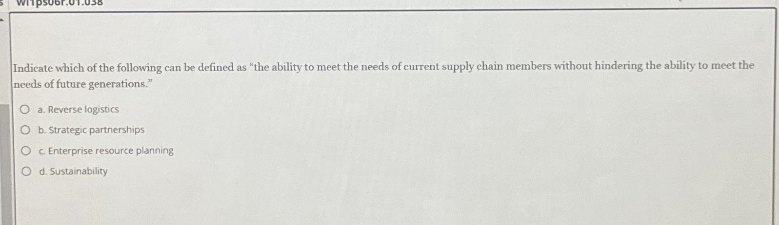 Solved Indicate which of the following can be defined as | Chegg.com
