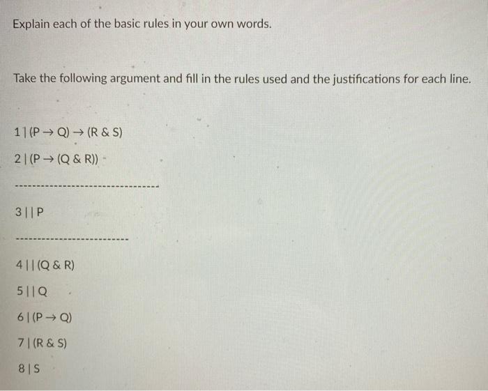 Solved Explain each of the basic rules in your own words. | Chegg.com