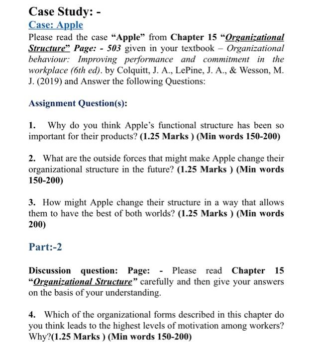 apple case study questions and answers