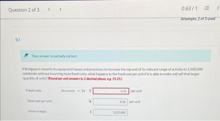 Solved need help ASAP with part C I got ( fixed costs per | Chegg.com