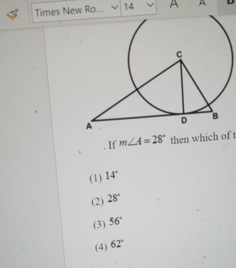 Solved D B 5. In The Diagram Below, AB Is Tangent To Circle | Chegg.com