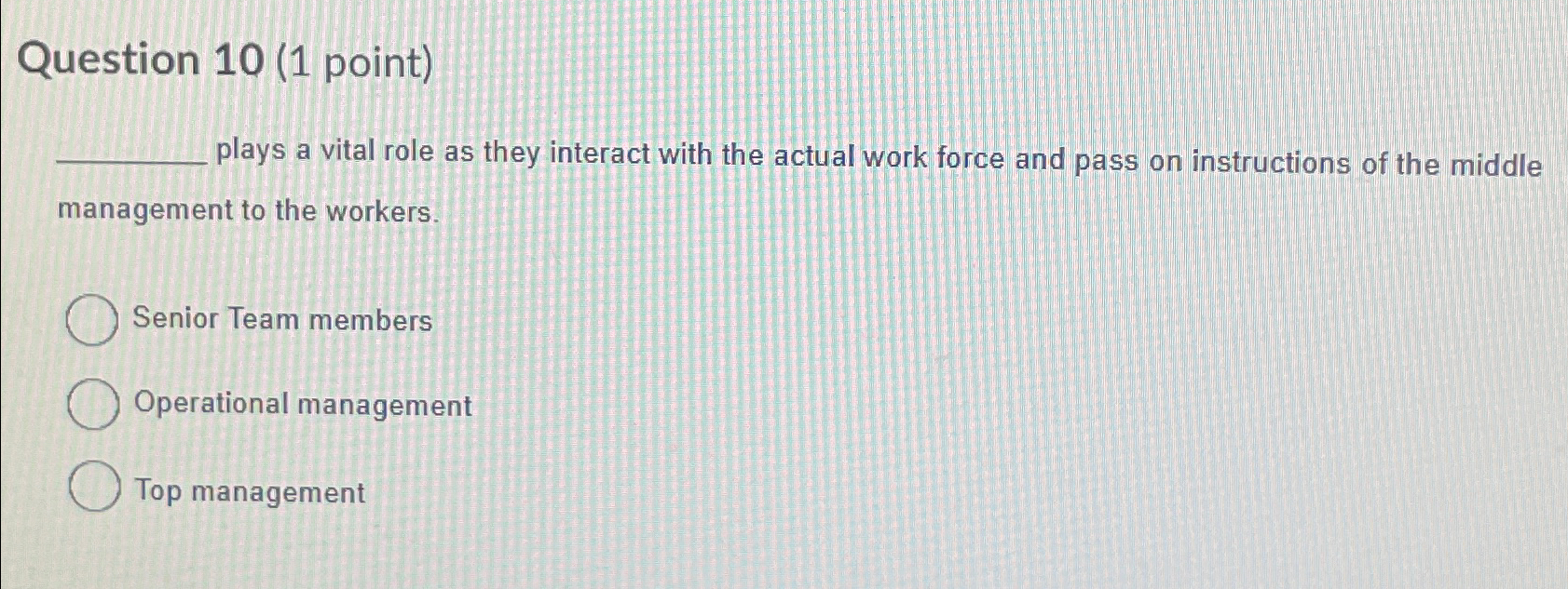 Solved Question 10 1 ﻿point ﻿plays A Vital Role As They