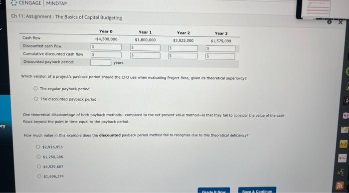 Solved 11: Assignment - The Basics Of Capital Budgeting The | Chegg.com