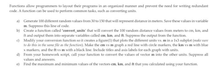 Solved Functions allow programmers to layout their programs | Chegg.com