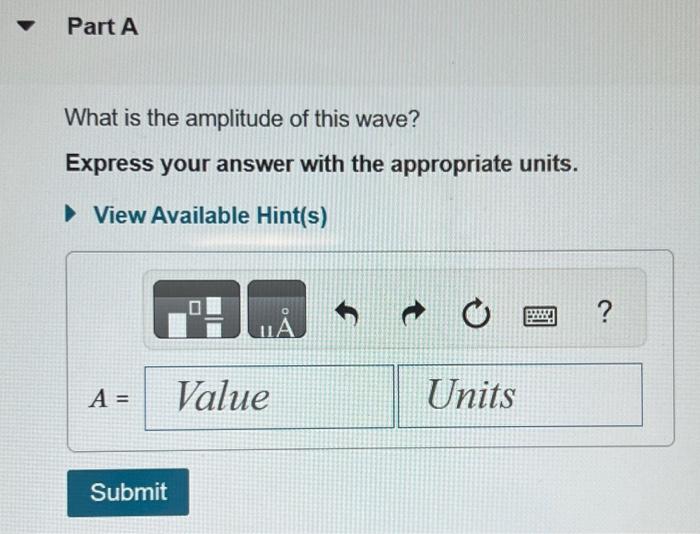 Solved Consider the wave shown in (Figure 1). Figure History | Chegg.com