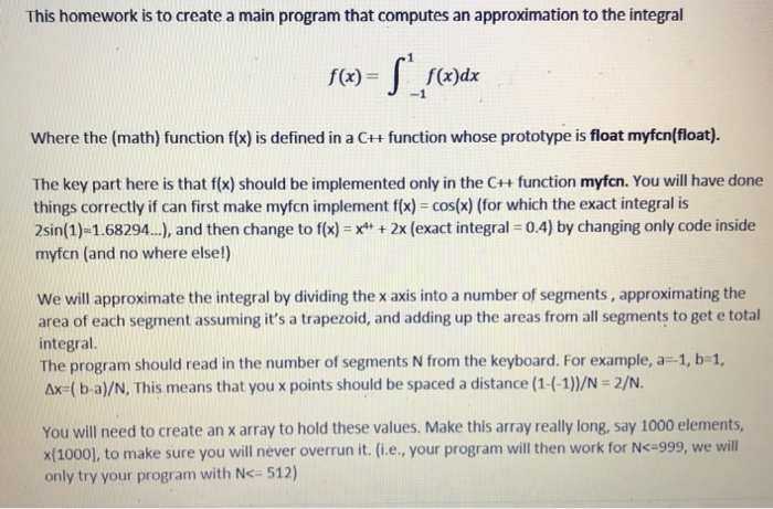 Solved This homework is to create a main program that | Chegg.com