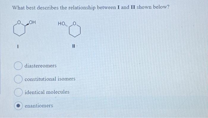Solved What best describes the relationship between I and II | Chegg.com
