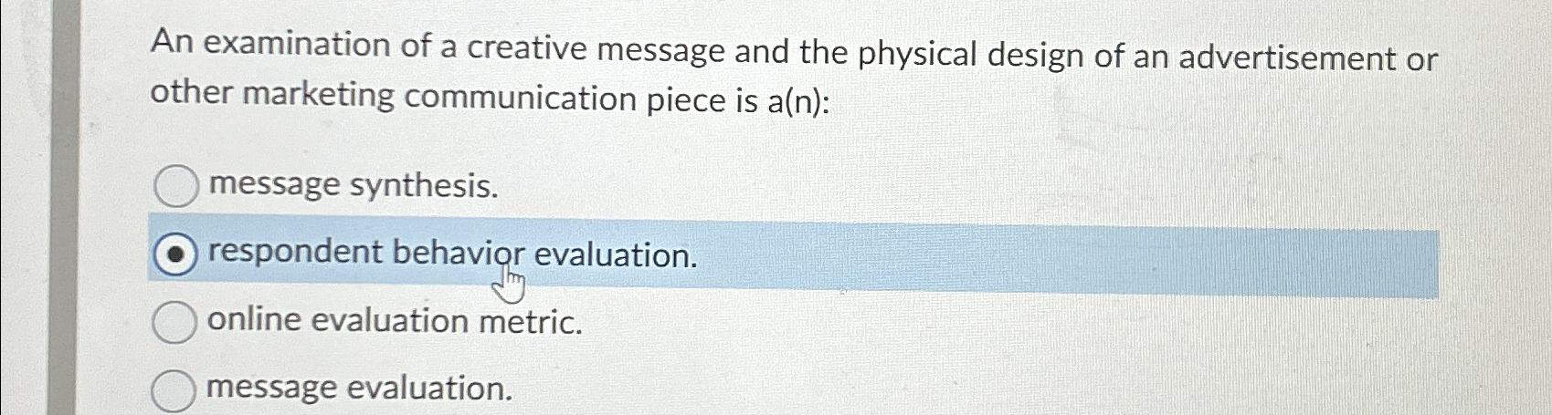 Solved An examination of a creative message and the physical | Chegg.com