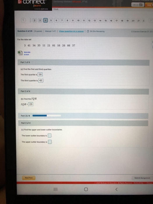Solved connect MATH Final 5 6 7 8 10 11 12 13 14 20 Question | Chegg.com