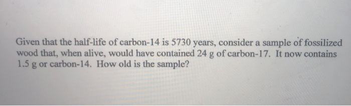 half life of carbon 14 formula
