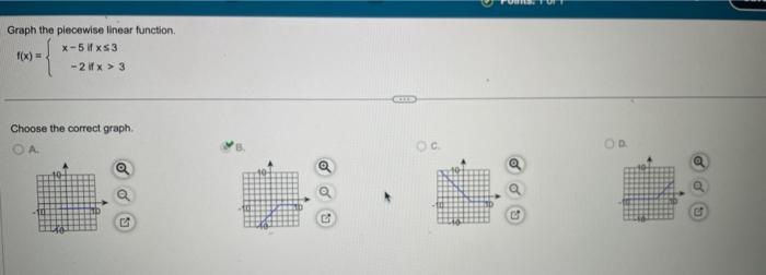 Solved Graph the piecewise linear function. f(x)={x−5 if | Chegg.com