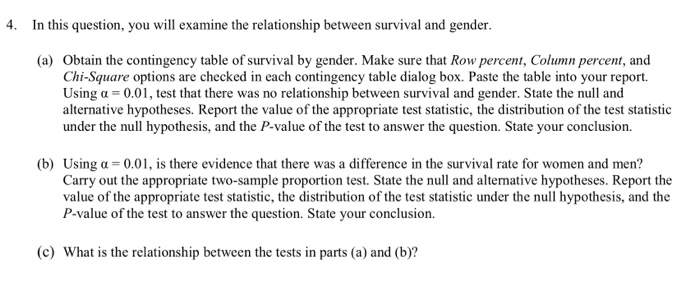 Solved 4. In this question, you will examine the | Chegg.com