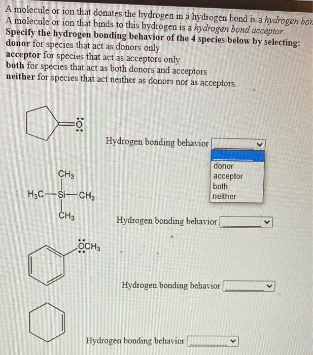Solved A molecule or ion that donates the hydrogen in a | Chegg.com