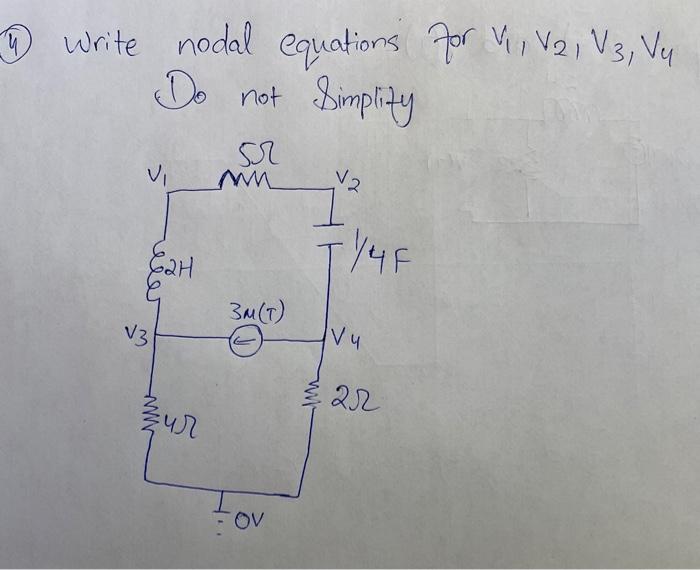 Solved In problem 3, use Laplace impedance and find the | Chegg.com