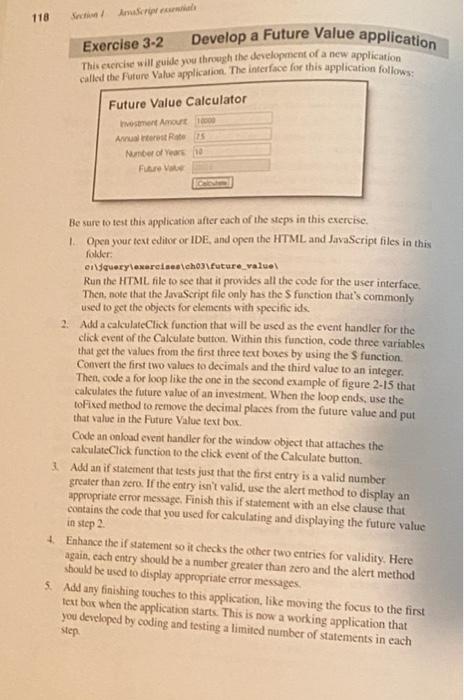 Solved 118 Ano Exercise 3-2 Develop a Future Value | Chegg.com