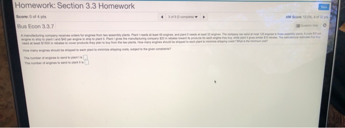 Solved Homework: Section 3.3 Homework Score: 0 of 4 pts 3 of | Chegg.com