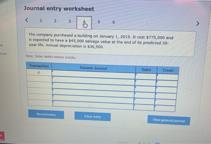 Solved: Journal Entry Worksheet