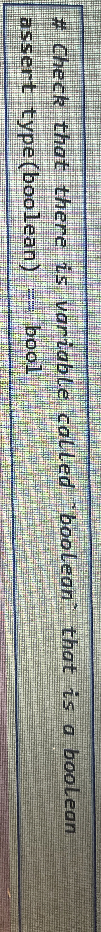 Solved # Check that there is variable called 