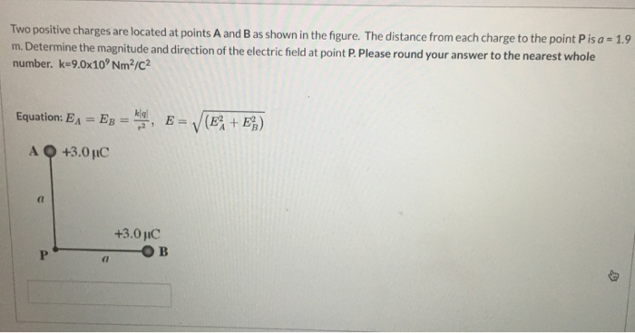 Solved Two positive charges are located at points A and B as | Chegg.com