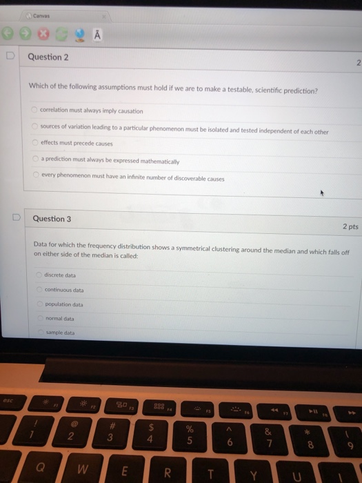 Solved Canvas Question 2 2 Which of the following | Chegg.com