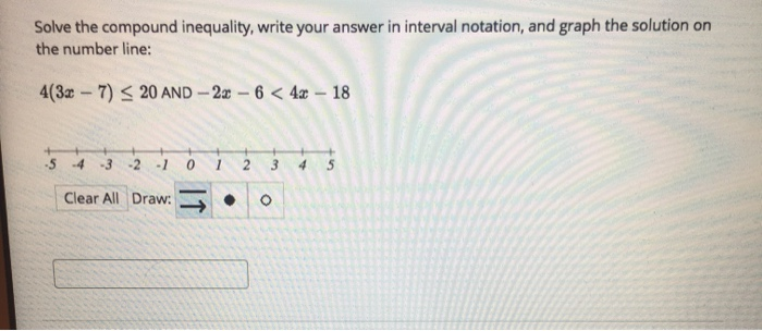 Solved Solve the compound inequality, write your answer in | Chegg.com