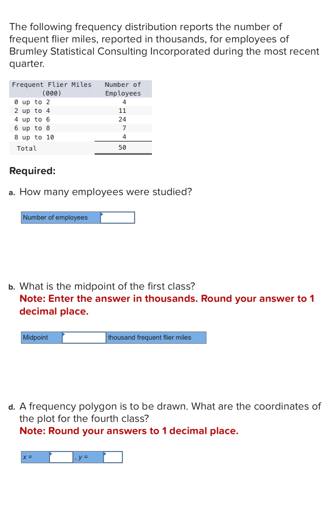 Solved The following frequency distribution reports the | Chegg.com