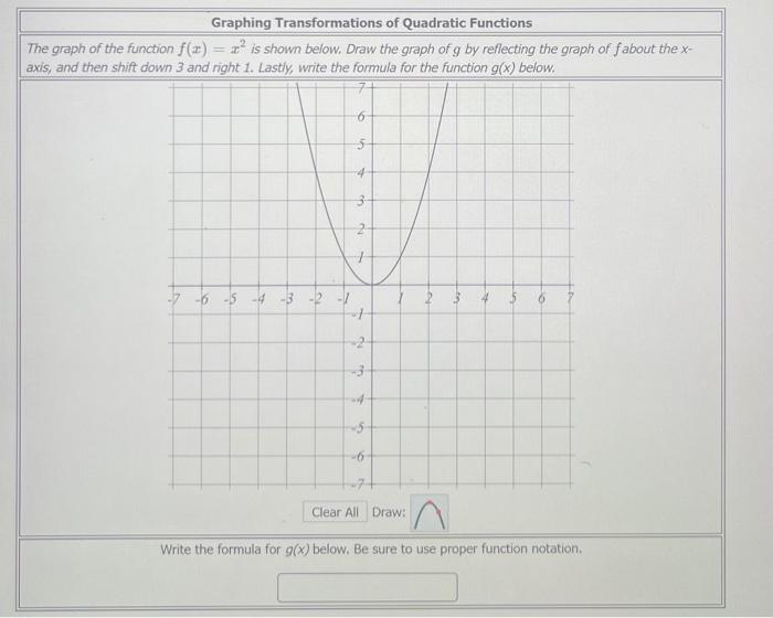 Solved The graph above is a transformation of the function | Chegg.com
