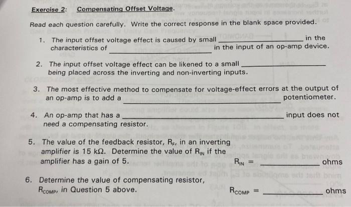 Solved Read Each Question Carefully. Write The Correct | Chegg.com