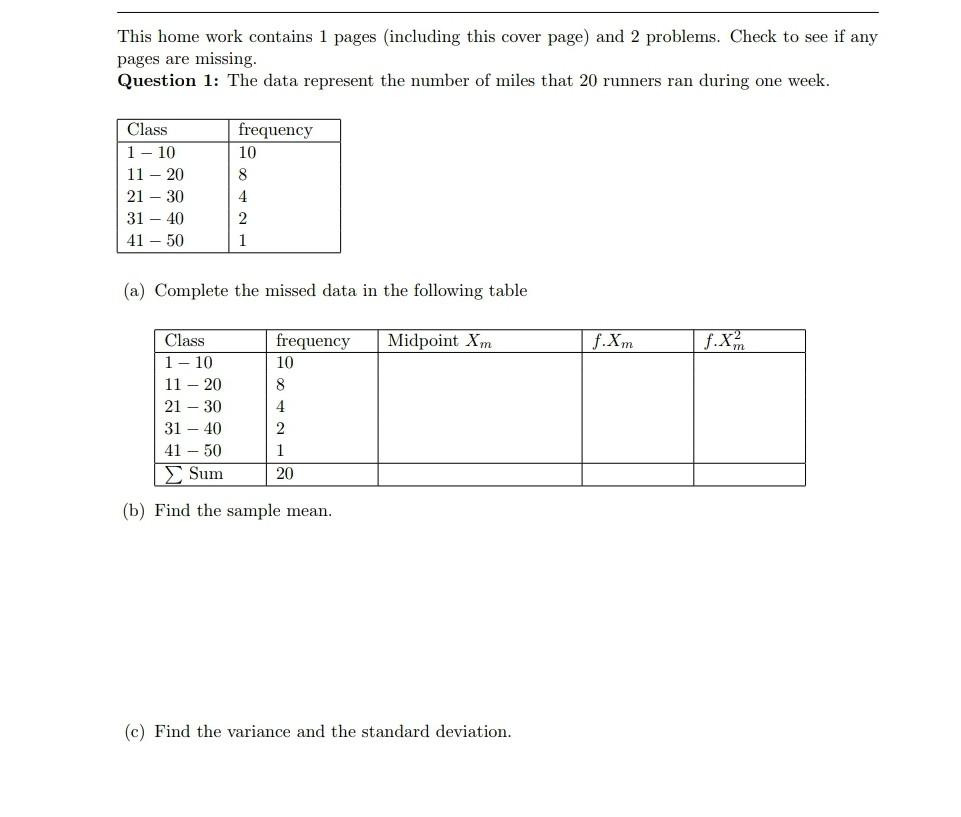 Solved I want to solve this question Note that the total | Chegg.com