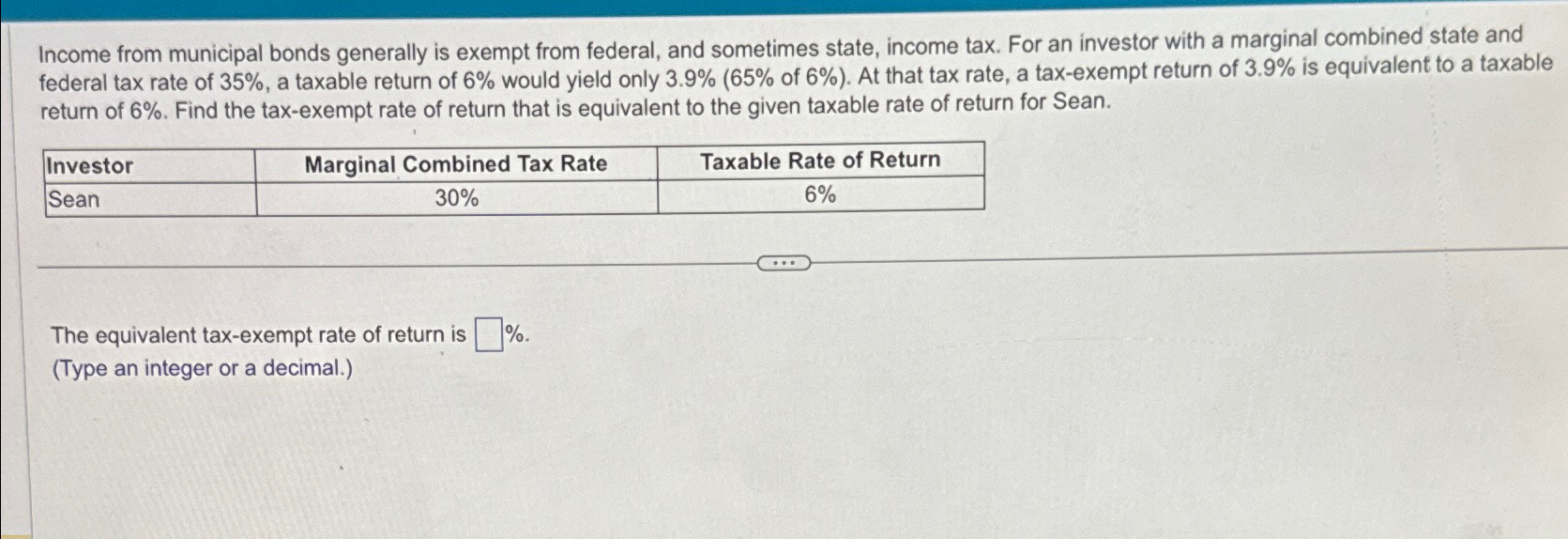 income-from-municipal-bonds-generally-is-exempt-from-chegg