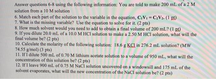 Solved Practice Unit Conversion 5 Pts 1pt Each 1 Convert Chegg Com