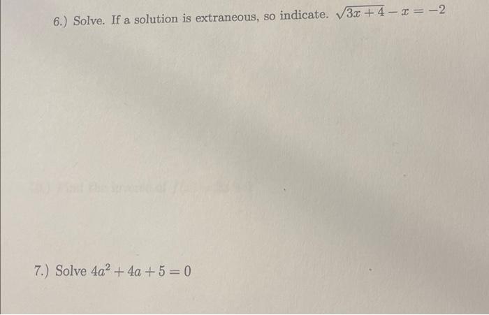 solved-6-solve-if-a-solution-is-extraneous-so-indicate-chegg