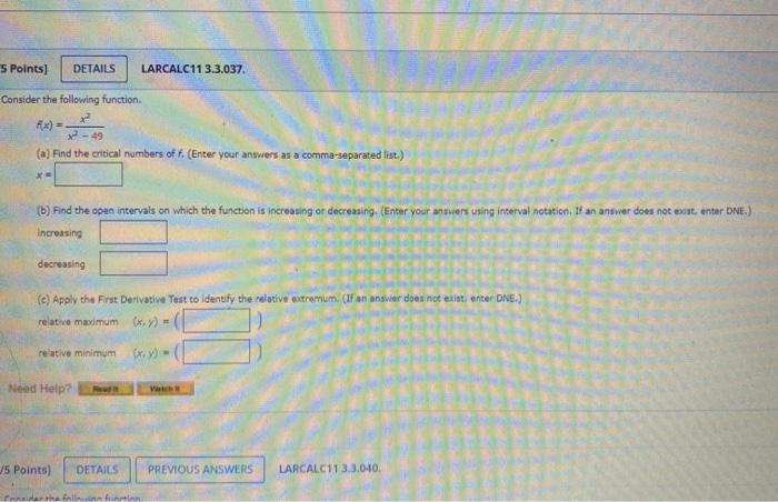 Solved [-12 Points] DETAILS LARCALC11 33.003. Use the graph | Chegg.com
