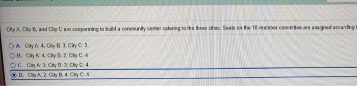 Solved City A City B, And City C Are Cooperating To Build A | Chegg.com