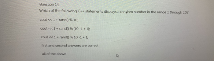 Solved Question 18 What is the output of the following | Chegg.com