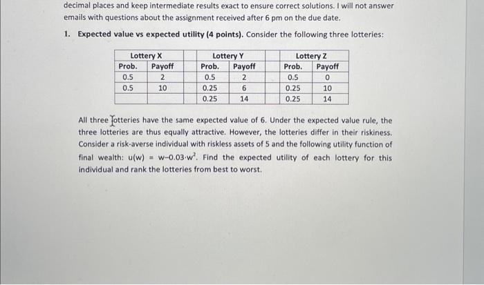 Solved decimal places and keep intermediate results exact to