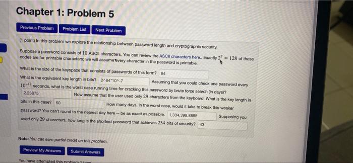 Solved Chapter 1: Problem 5 Previous Problem Problem List | Chegg.com