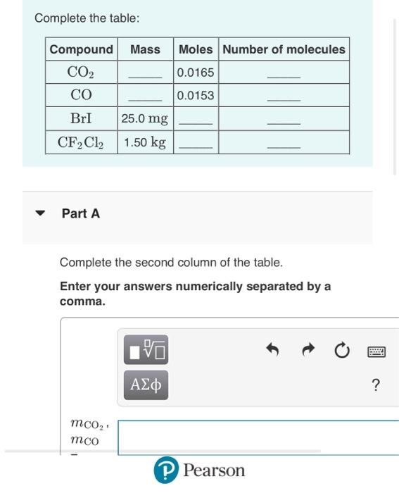 Solved Exercise 6.22 5 of 30 Complete the table: Part A | Chegg.com