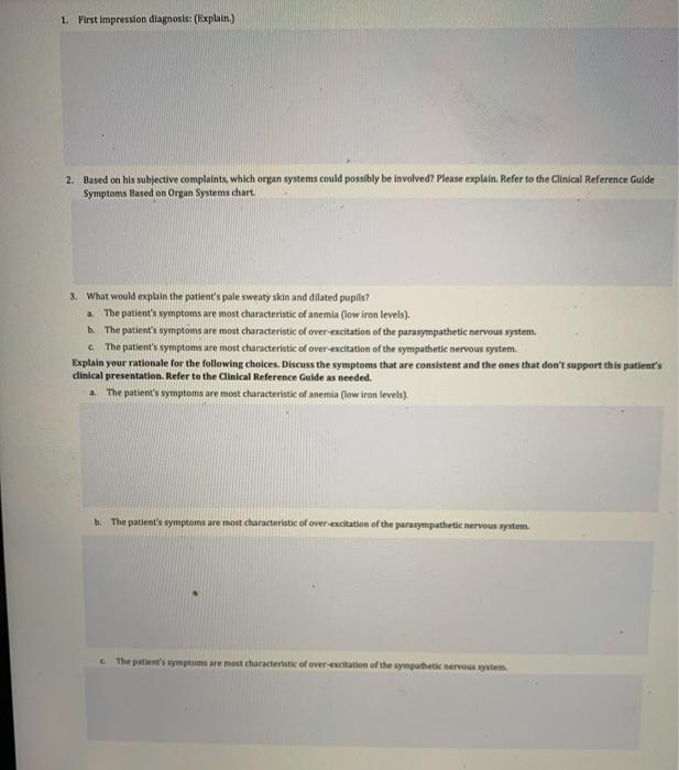 Solved Patient CASE STUDY 3 A 65yearold male went to the