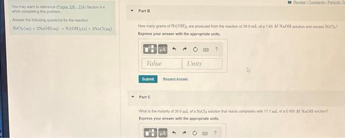 Solved Review Constants Periodic Part B You may want to | Chegg.com