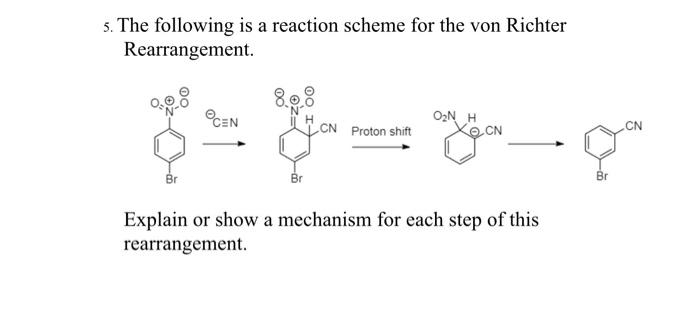 Solved 5. The following is a reaction scheme for the von | Chegg.com