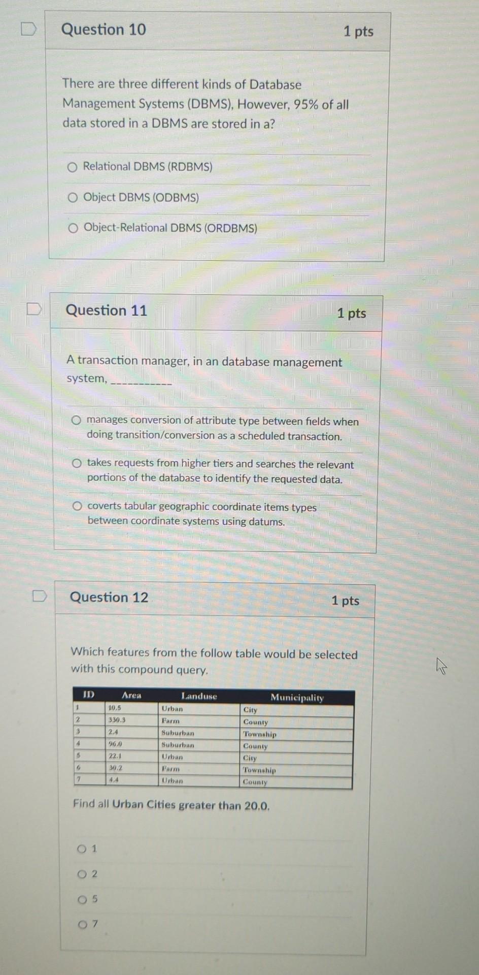 Solved There Are Three Different Kinds Of Database | Chegg.com