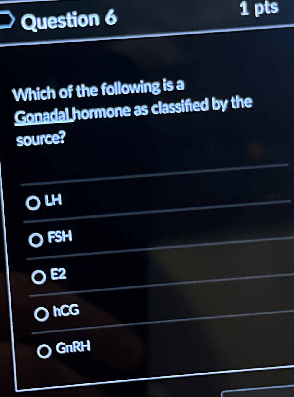 Solved Question 61 ﻿ptsWhich Of The Following Is A | Chegg.com