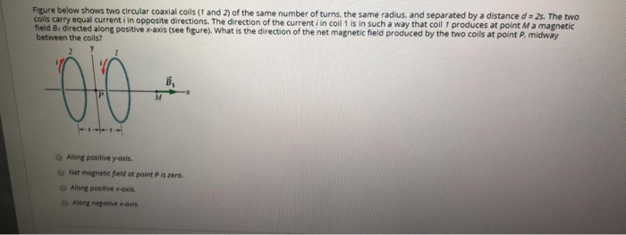 Solved Figure Below Shows Two Circular Coaxial Coils (1 And | Chegg.com