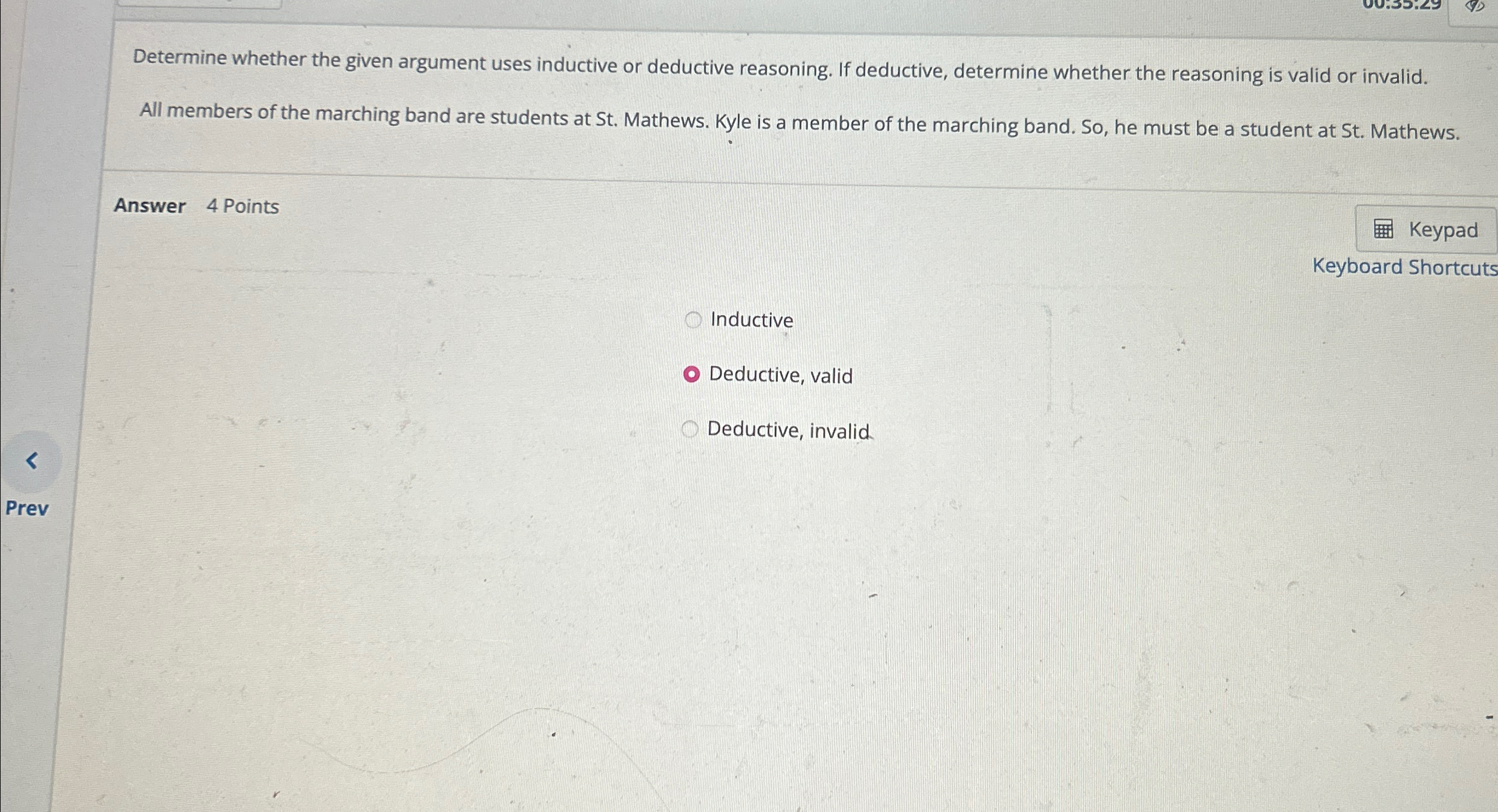 Solved Determine whether the given argument uses inductive | Chegg.com